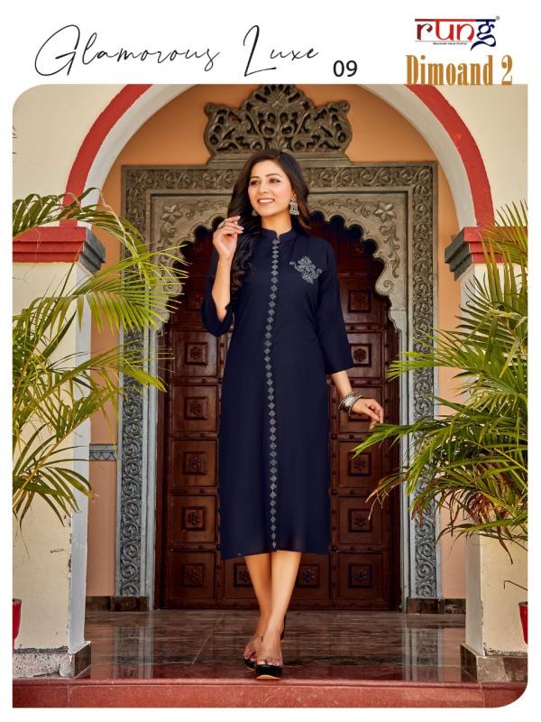 Rung Diamond 2 Beautiful Festive Kurti